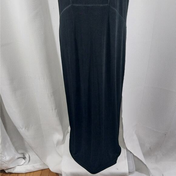 CHICO'S TRAVELERS! LUXE BLACK NO WRINKLE TANK STYLE MAXI DRESS, SLEEVELESS! SZ M - Picture 10 of 11